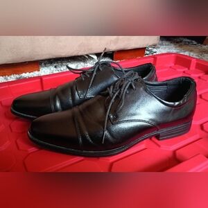 Van Heusen Flex Memory Foam Dress Shoes Black Cap Toe 11EEE